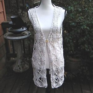 What Goes Around Comes Around Crocheted Vest Hippy